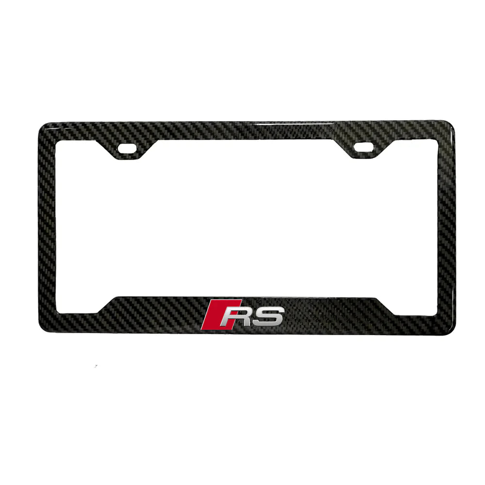 Audi RS 100% Real Carbon Fiber License Plate Frame