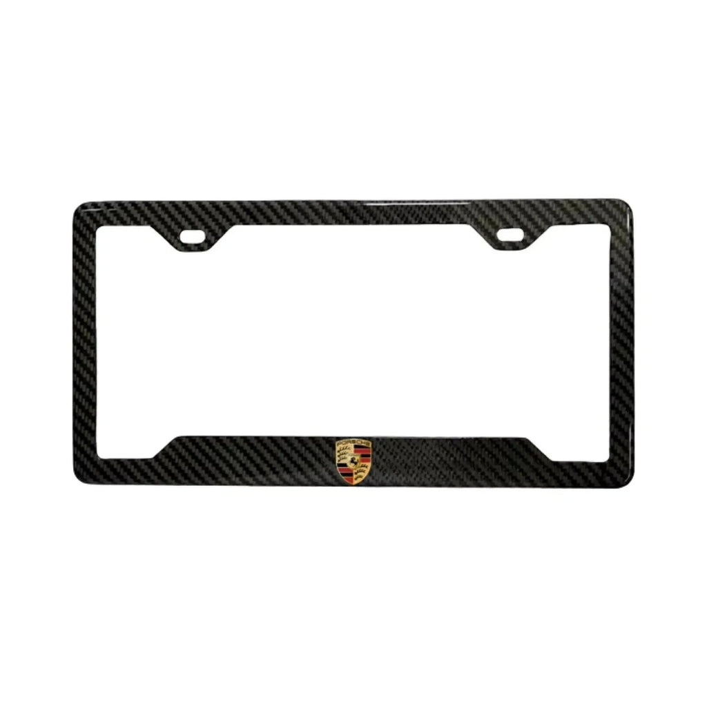 Porsche 100% Carbon Fiber License Plate Frame