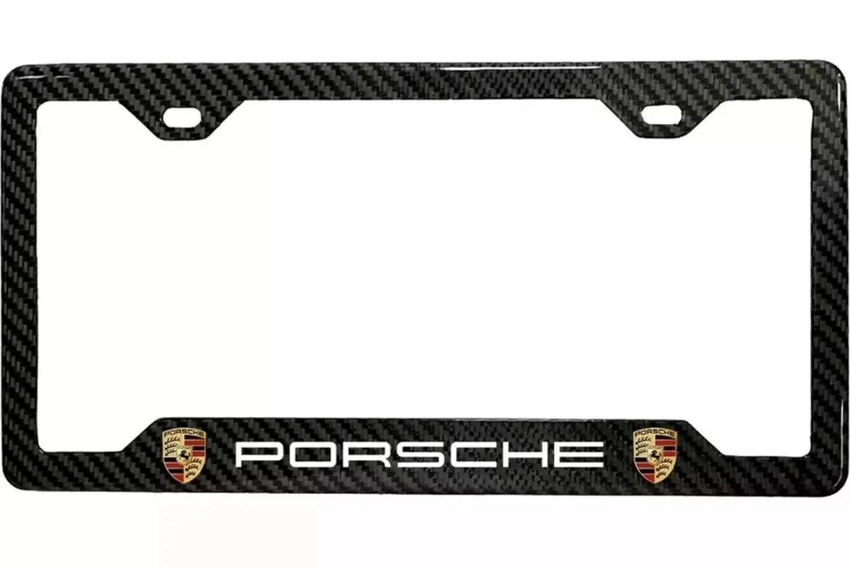 Porsche 100% Carbon Fiber License Plate Frame