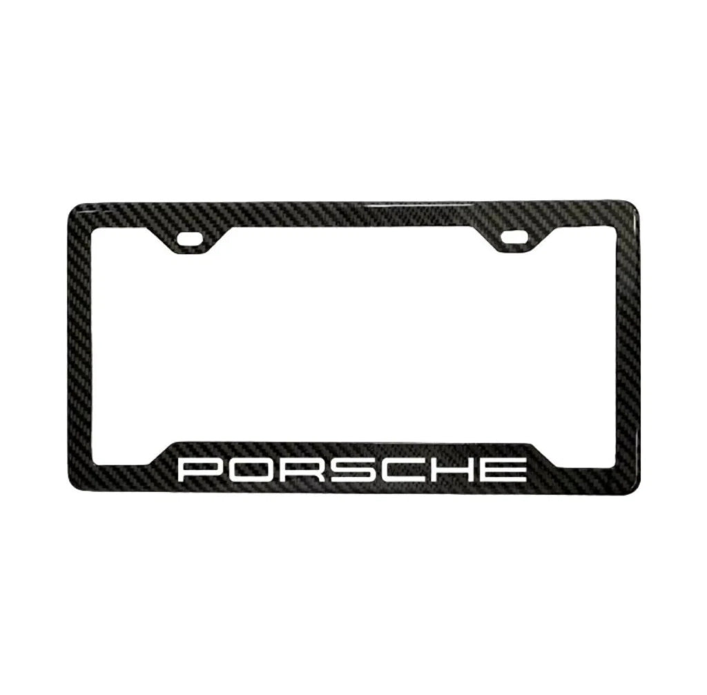 Porsche 100% Carbon Fiber License Plate Frame