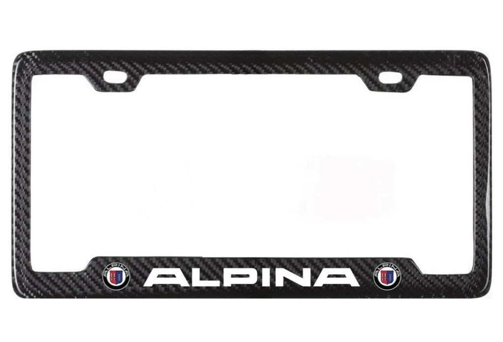 BMW Alpina 100% Real Carbon Fiber License Plate Frame