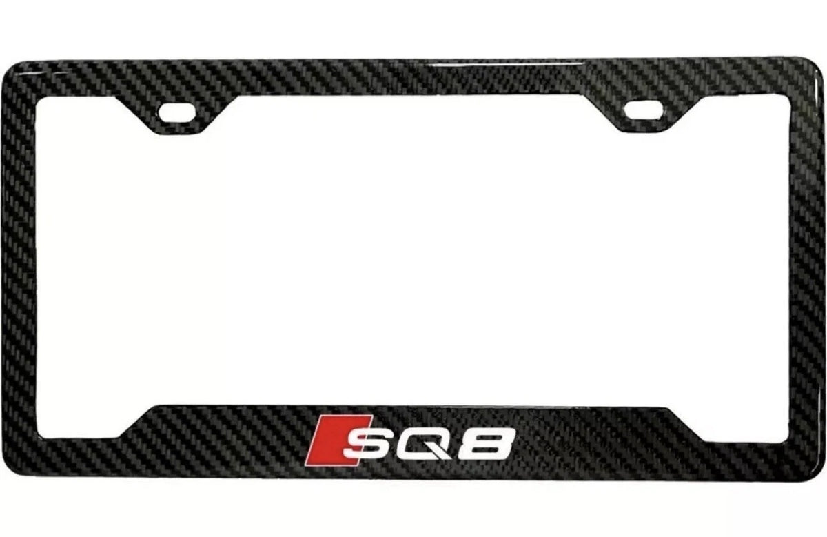 Audi SQ8 100% Real Carbon Fiber License Plate Frame