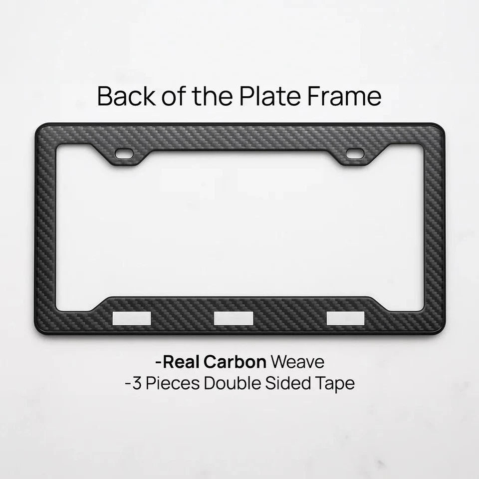 Audi S 100% Real Carbon Fiber License Plate Frame