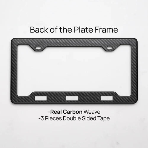 Audi RS 100% Real Carbon Fiber License Plate Frame