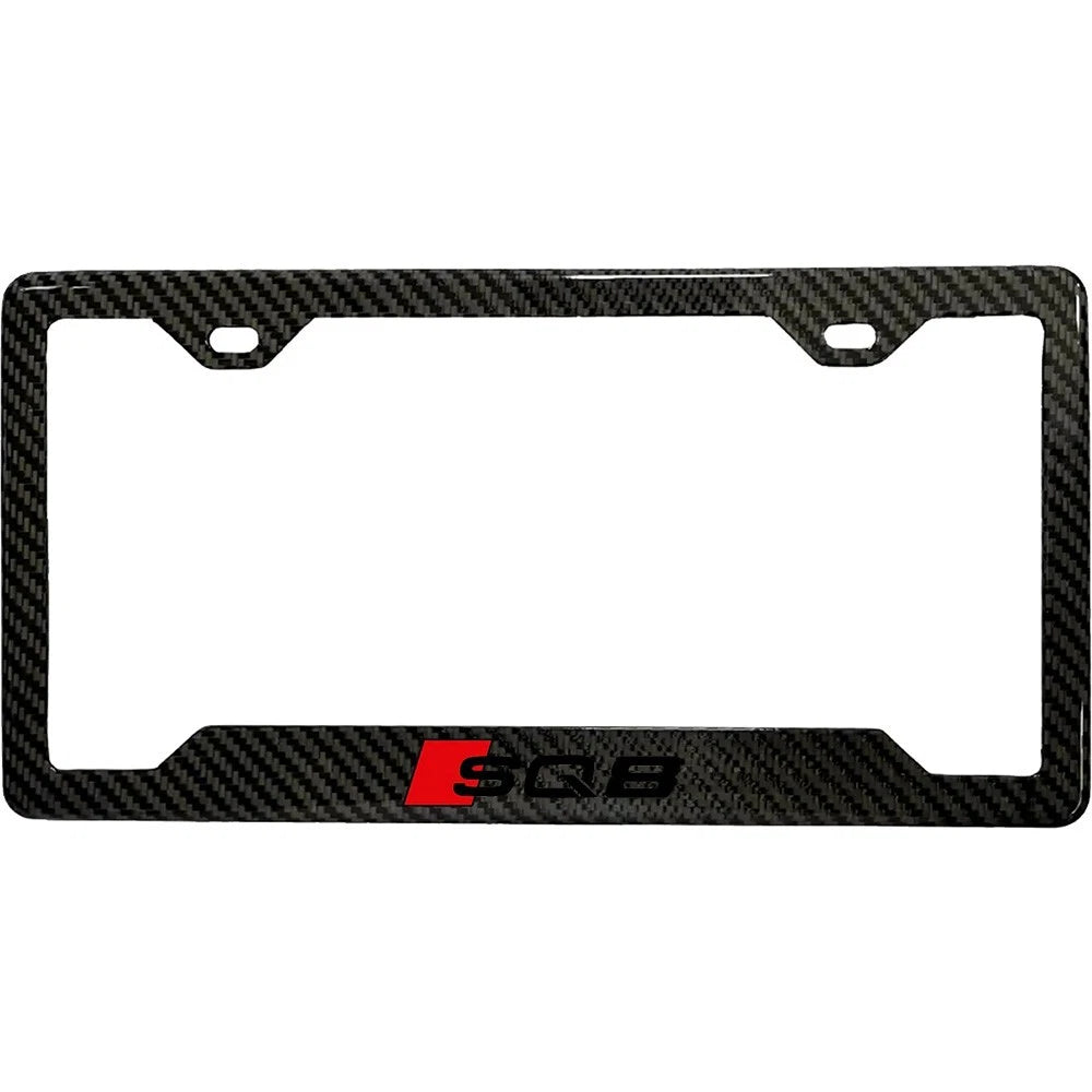 Audi SQ8 100% Real Carbon Fiber License Plate Frame